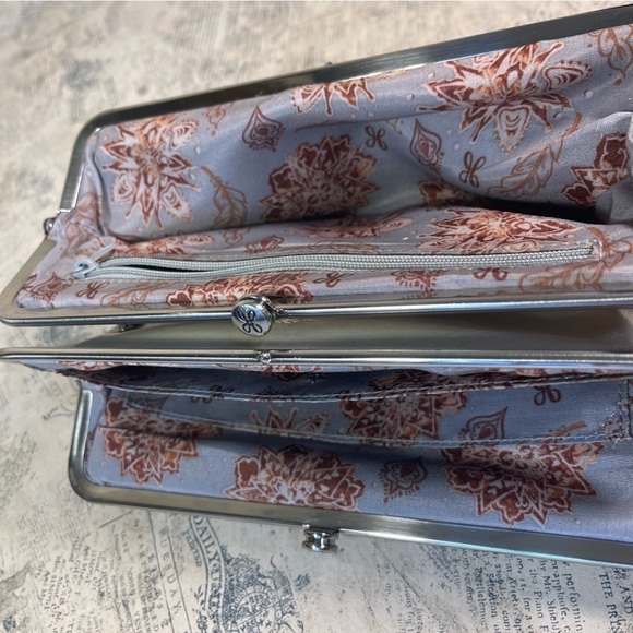 HOBO Lauren clutch wallet tan leather vintage - Picture 9 of 14